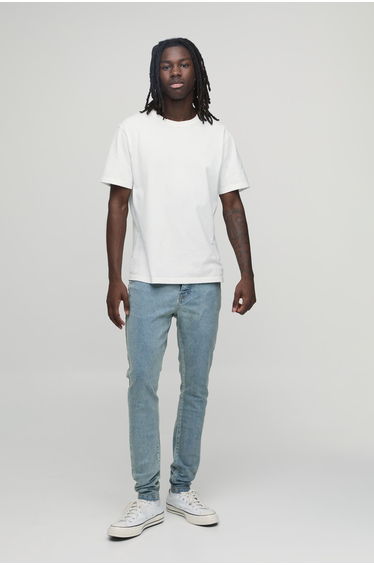 Basic Skinny Fit Jeans - stonewash