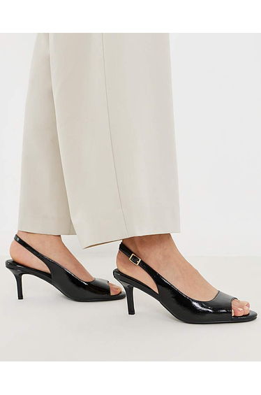 Peep Toe Heels Extra Wide Fit