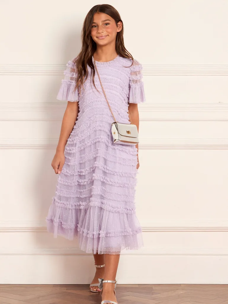 needle and thread purple dress Needle & Thread Martha Ditsy Ankle Gown, Lilac/Purple