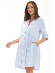 Sam Stripe Maternity and Nursing Dress - 2