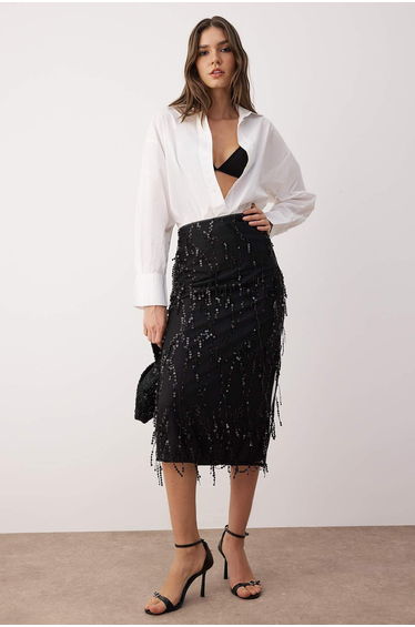 Fringed Sequin Detail