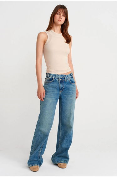 DILVIN Cotton Ribbed Crop Cami