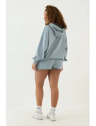 DSGN Studio Training Club Lightweight Oversized Hoodie - slate blue - 1
