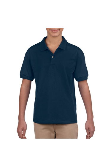 Gildan Childrens/Kids Plain Jersey Polo Shirt - Navy