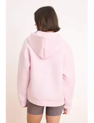 Wardrobe Essentials –Pink Oversized Hooded Knitted | - 7