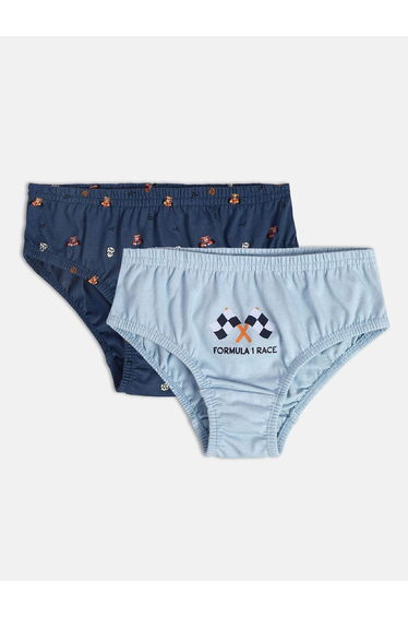 Pack of 2 - Boys Cotton Knitted Briefs