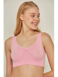 C14005 Seamless Thick Strap Bustier - 2