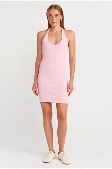 Dilvin Ribbed Bodycon Mini Dress