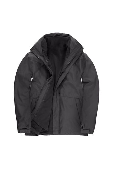 B&C Mens Corporate 3 in 1 Jacket - Dark Grey