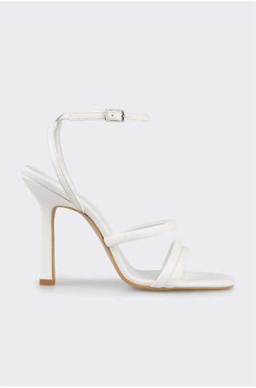White Women's Heeled Sandals