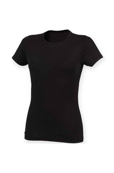 SF Womens/Ladies Feel Good T-Shirt - Black
