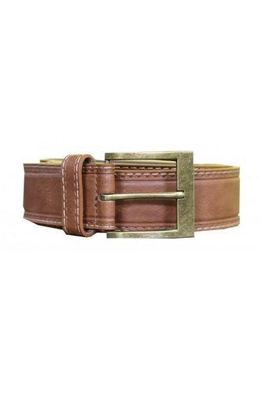 Duke Mens Dylan D555 Leather Belt - Tan