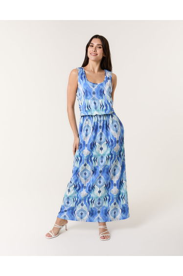 Bubble Hem Maxi Dress