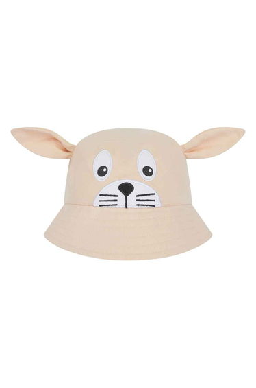 Larkwood Baby Bunny Bucket Hat - Light Brown