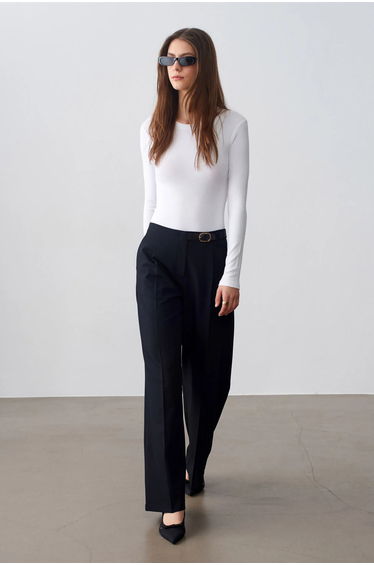 Dilvin Slim Fit Crew Neck Jersey Bodysuit