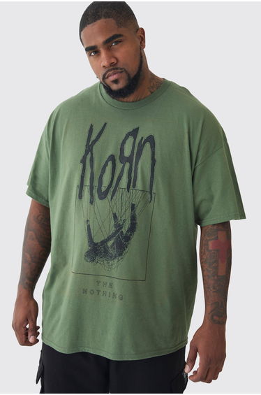 Korn License Print T-shirt In Green - green