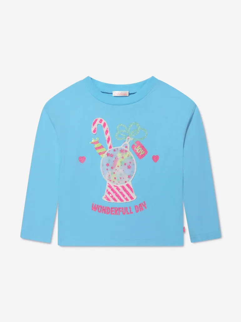 Girls Long Sleeve T-Shirt in Blue