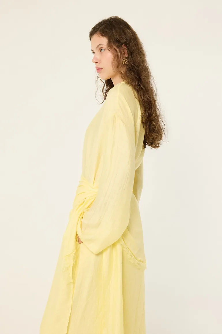 2-Piece Set with Shawl Details - 1