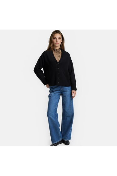 Loose, Wool, Chunky Knit Cardigan