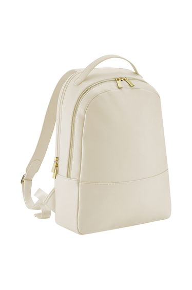 Bagbase Womens/Ladies Boutique Leather-Look PU Backpack - Oyster
