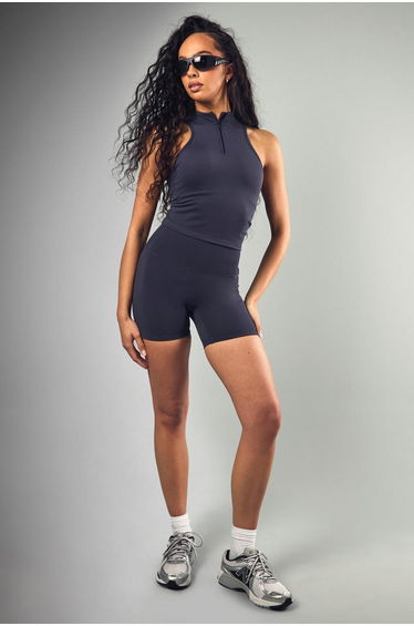 Dsgn Studio Supersoft Peached Sculpt Padded Zip Racer Sports Bra