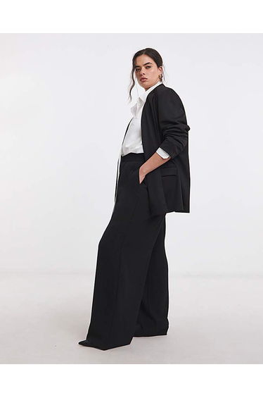 Black Ponte Jersey Relaxed Blazer