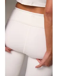 Cream Soft Cotton Yoga Pant - 2