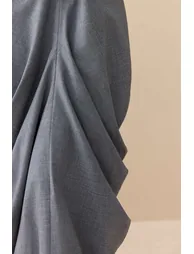 Linen Solid Ruched Skirt - 2