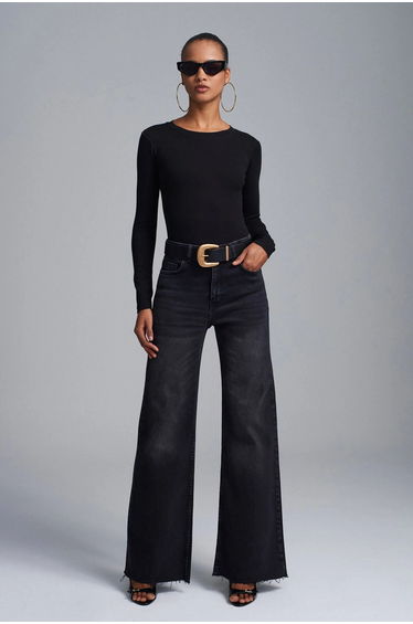 Dilvin Slim Fit Crew Neck Jersey Bodysuit