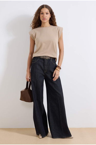 T-Shirt - Brown - Regular fit