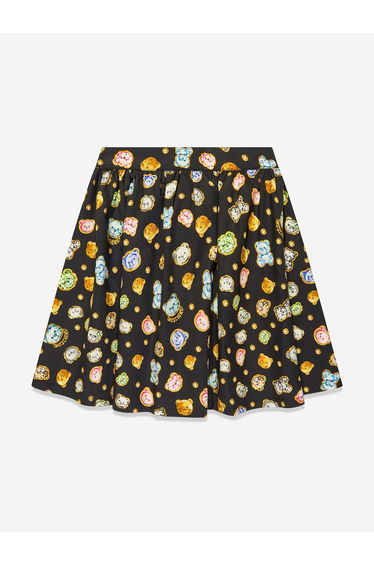 Girls Teddy Bear Gems Skirt in Black