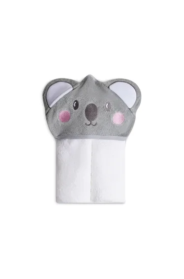 Kids 3D Organic Cotton Woven Hooded Towel