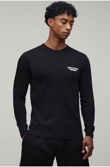 Official Branded Long Sleeve T-Shirt - black