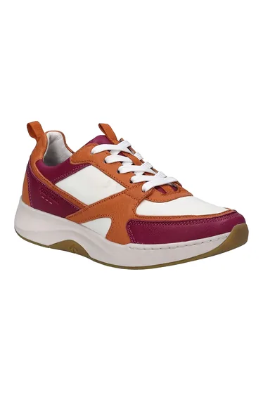 Josef Seibel Womens/Ladies Elli 09 Leather Trainers - Red/Orange/White