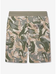 Boys Desert Print Shorts in Green - 5