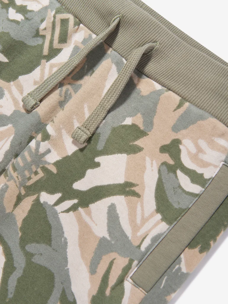 Boys Desert Print Shorts in Green - 2