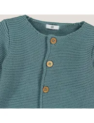 Knitted Buttoned Cardigan - 4