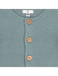 Knitted Buttoned Cardigan - 1