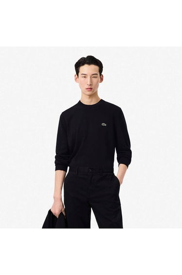 Crew Neck Knit Jumper Black