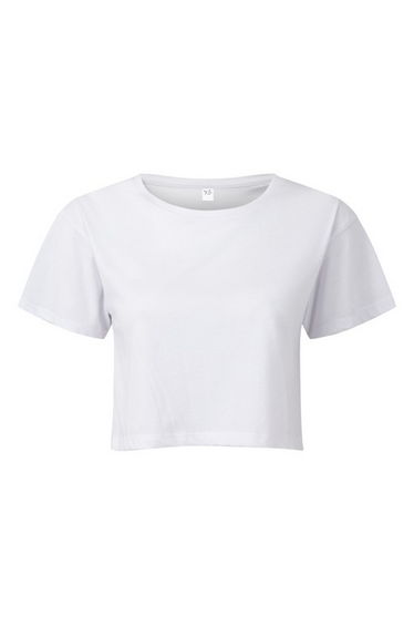 TriDri Womens/Ladies TriDri Crop Top - White