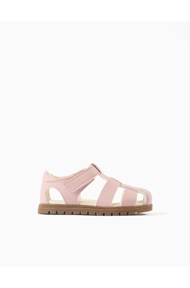 My First Steps Sandals For Newborn And Baby Girls Light Pink