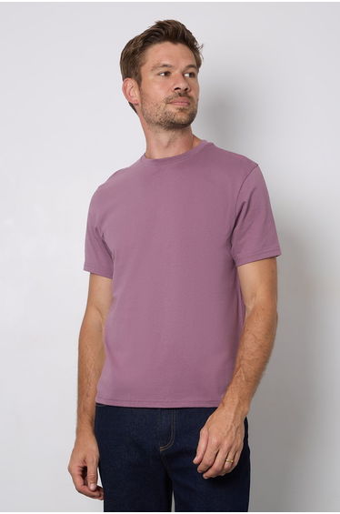 Grape Plain Crew Neck T-shirt