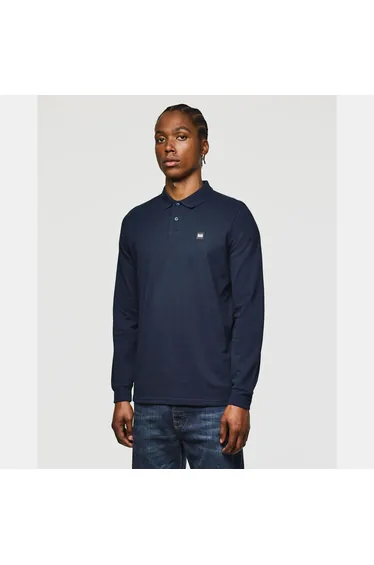 Men's Weekend Offender Dice Long Sleeve Polo Shirt in Blue