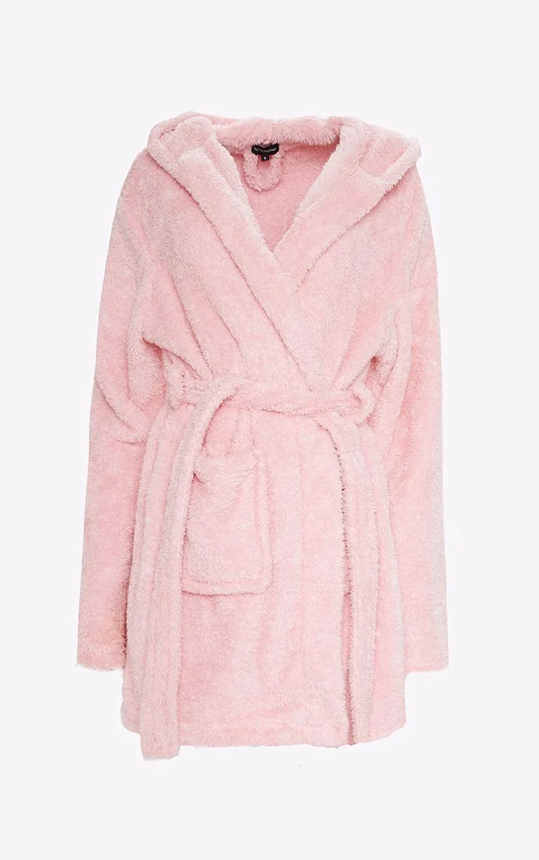 PRETTYLITTLETHING Pink Fluffy Dressing Gown - 2