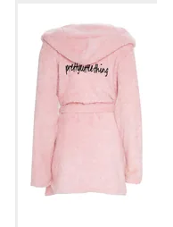 PRETTYLITTLETHING Pink Fluffy Dressing Gown - 3