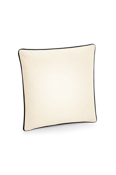 Westford Mill Cotton Piped Cushion Cover - Natural/French Navy