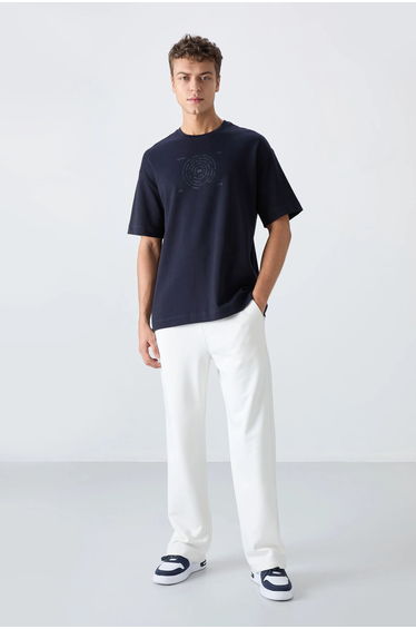 TOMMY Oversized Cotton-Blend Crew Neck T-Shirt