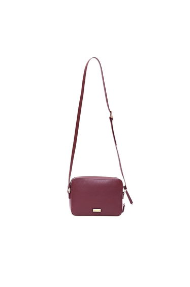 Biba Rachel Leather Crossbody Bag - Fig