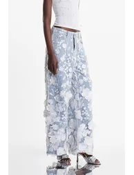 Judith Flower Embroidered Jeans - 3