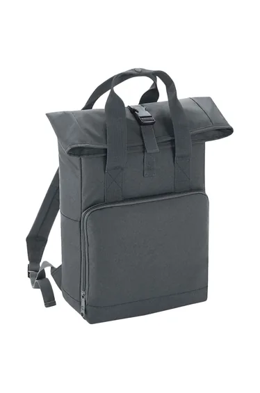 Bagbase Unisex Adult Roll Top Twin Handle Backpack - Graphite Grey